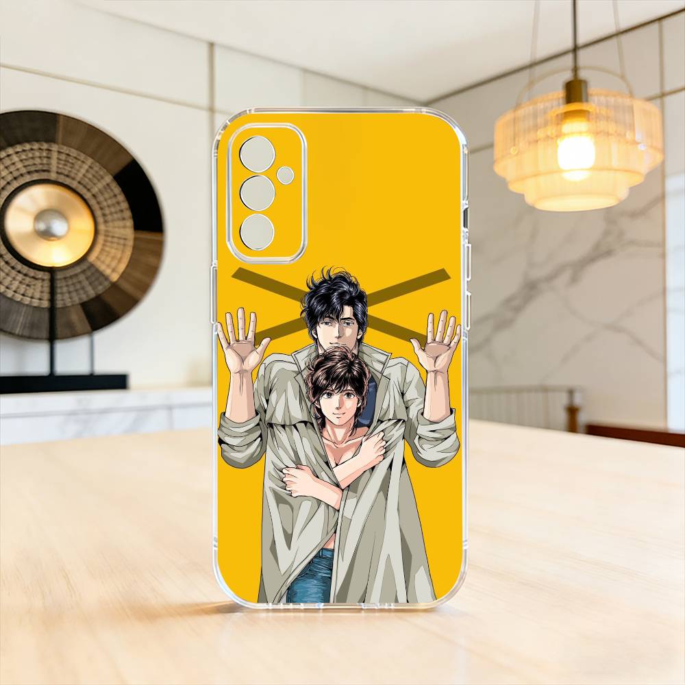 R-Retro City Hunter Комикс Чехол для телефона для SamsungA10,12,20,21S,30,31,40,50,51,52,70,71 Прозрачный чехол
