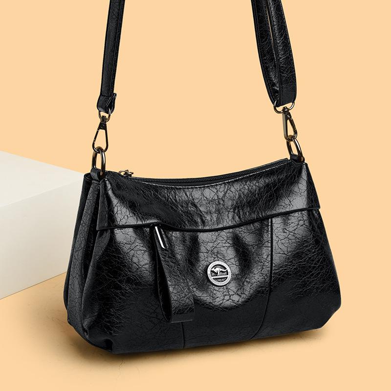 Легкая роскошная трехслойная текстура, простая и универсальная сумка через плечо, высококачественная женская сумка через плечо