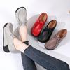 Women's Shoes Large Size Explosive Shaking Bottom Leather Casual Korean Style Heightening Women's Shoes 35-41