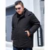 Осенние и зимние пуховики, модная мужская одежда, плотные свободные куртки средней и большой длины из хлопка, теплые и повседневные куртки из хлопка, верхняя одежда