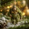Sasquatch Christmas Ornament 2D Flat Acrylic Hanging Charm Xmas Tree Decoration Festive Gift for Surf Lovers