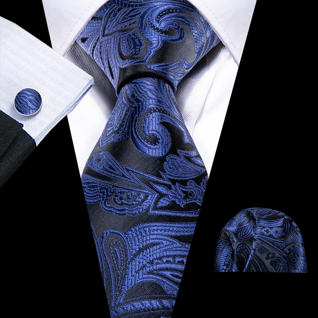 Barry Wang 200 Colours Ties Mens Paisley Striped Geometric Neckties Set Wedding