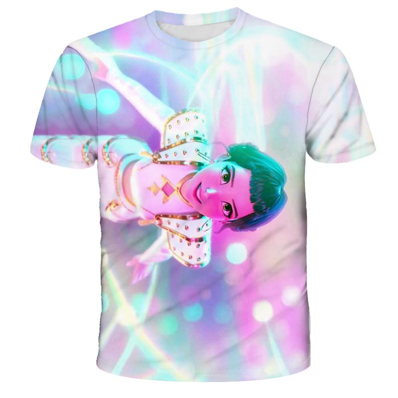 K-Pop Охотники на демонов Тигрицы Мальчики Футболка K-Pop Охотники на демонов Детская одежда Футболки Милые мультяшные принты Футболки Топы