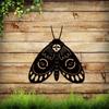 1pc Death's Head Moth Metal Wall Art - Gothic Style Metal Décor for Home, Ideal for Indoor Decoration and Unique Wall Art Accent