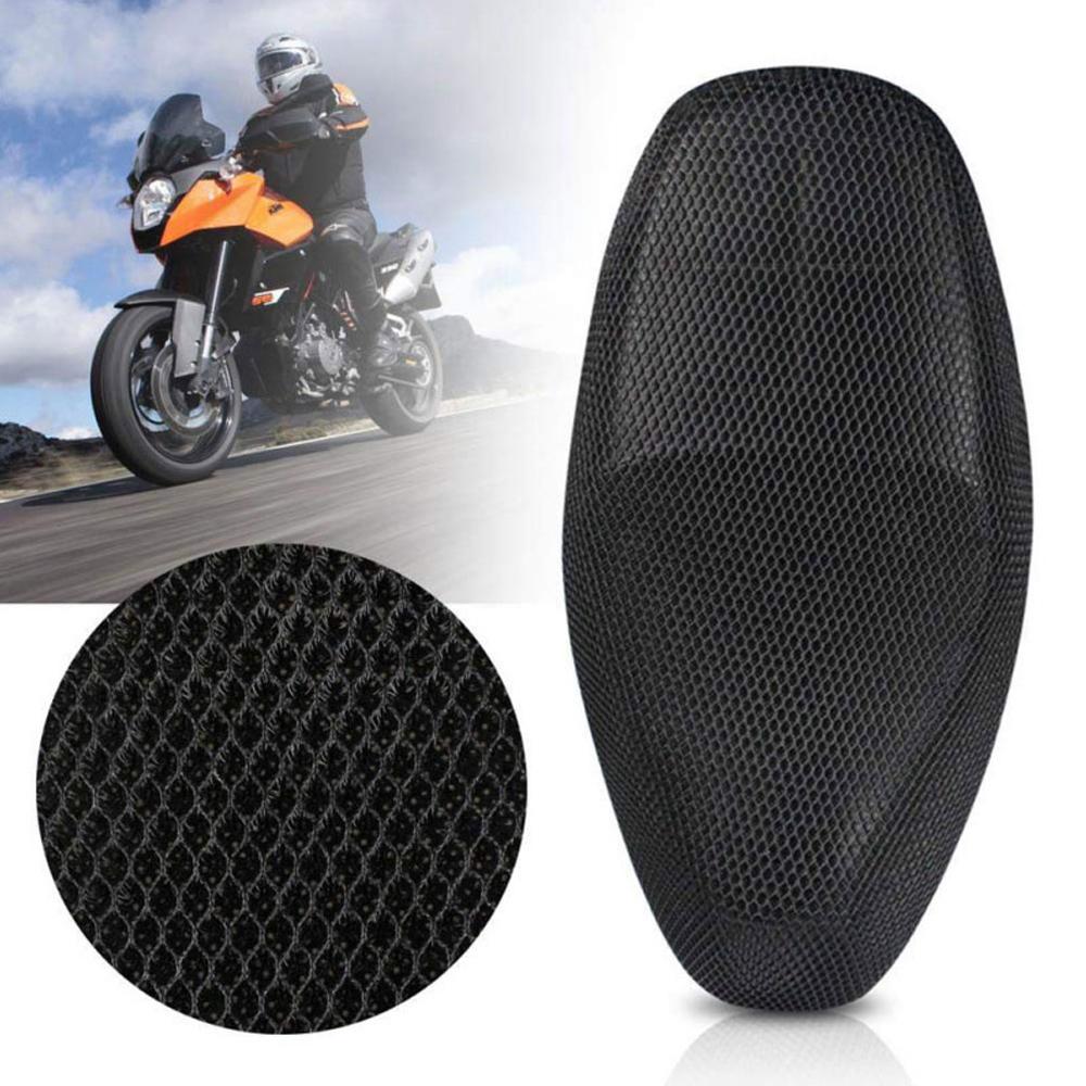 Black Anti-slip Net Seat Cover Electric Bike 3D Mesh Protector Seat Covers Motorcycle Cushion Cover