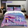 Fantasy Warriors Unite Three-piece set (1 * duvet cover + 2 * pillowcase, without core) 2D Flat Christmas birthday gift Soft and comfortable