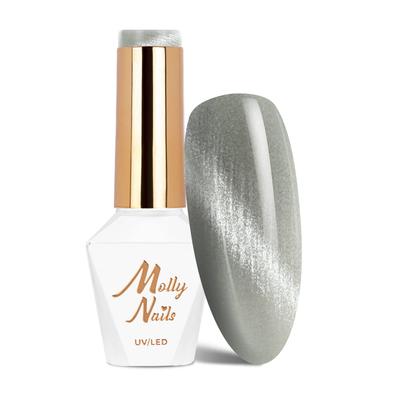 Hybrid LED/UV Gel Polish Molly Nails Cat Eye Crystal Water HEMA/Di-HEMA Free No. 161 8g