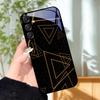 Для Samsung A25 A26 Милый чехол A35 A36 A55 A56 5G Закаленное стекло Чехол для телефона Для Galaxy A15 4G 5G Жесткий ПК Стекло Защитный Fundas