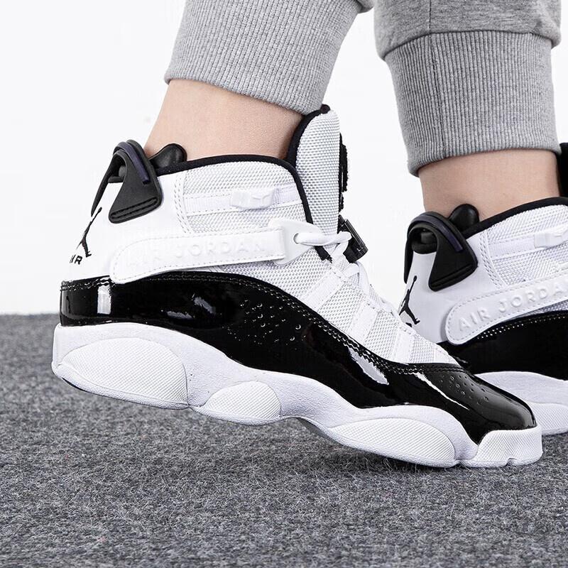 (GS) Air Jordan 6 Rings 'Белый Черный' Детские 323419-104