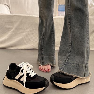 2024 Forrest Gump обувь супер огонь досуг спорт маленький универсальный осень и зима увеличить высоту стопы платформа папы обувь женская новая мода