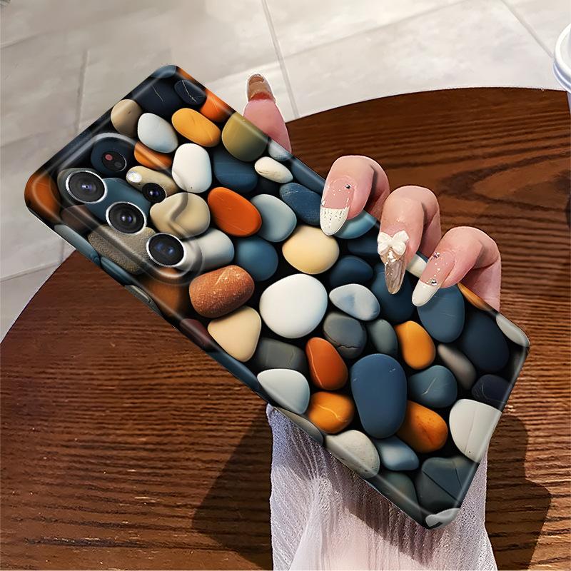 Трехмерный цветной камень подходит для Samsung s24ULTRA пленка чехол для мобильного телефона s23 легкий и тонкий мелкое отверстие s22 противоударная крышка