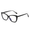 Tide Tr90 Large Frame Glasses Frame Foreign Trade Spot Anti-Blue Light Square Frame Cat Eye Flat Mirror Women