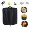 Oxford Cloth Firepit Cover Heavy Duty Waterproof UV Resistant Dust Rain Snow Leaf Protection Outdoor