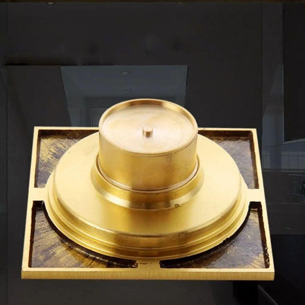 Латунные напольные сливы с защитой от запаха, слив для ванной комнаты, прочный квадратный душевой слив, кухня