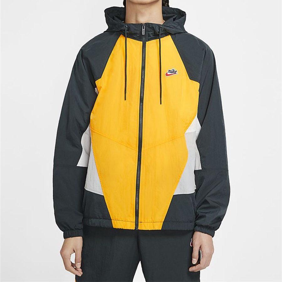 Nike Куртки Мужские Желтые С капюшоном Умеренные Другие CJ4359-739