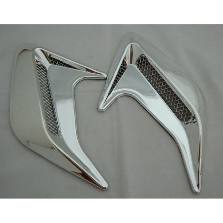 Наклейка на автомобиль из углеродного волокна, наклейки-декорации на вентиляционные отверстия боковых крыльев в виде жабр акулы, наклейка, автостайлинг, декор, аксессуар