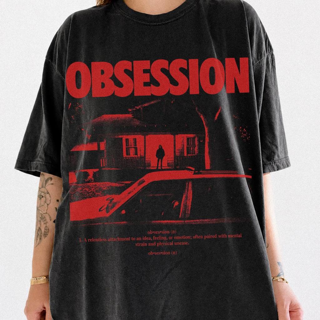 Vintage OBSESSION Movie T-Shirt, Comfort Colors Frowning Nikki Graphic Tee, Gothic Horror Tee