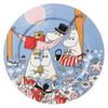 Moomin Arabia Serving Classic Family Moomin 1076290 [Officially Imported] Plate, 30cm, Time, Tableware, Arabia,