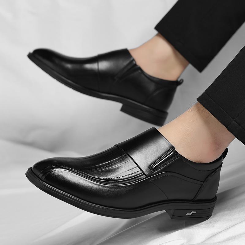 Мужские формальные кожаные туфли Минималистичные и высококачественные стили дизайна Повседневные Деловые и Офисные Черные или взрослые туфли Горячие
