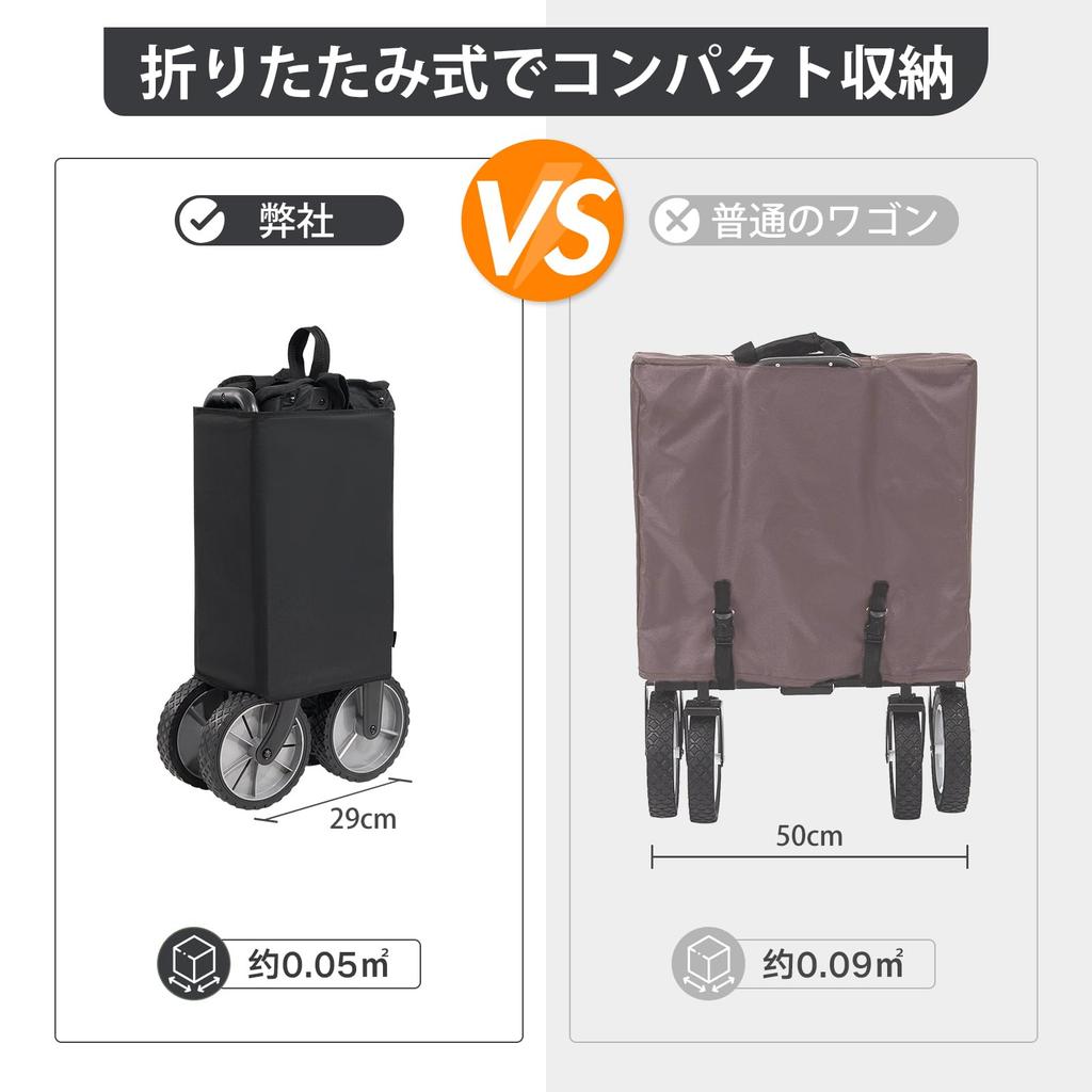 TIMBER RIDGE Складная Переносная Большая Вместимость Патентованная Компактная Самостоящая 100 кг Вес Уличная Черная Тележка/Перевозка, 147 л, Дизайн, Легкая,