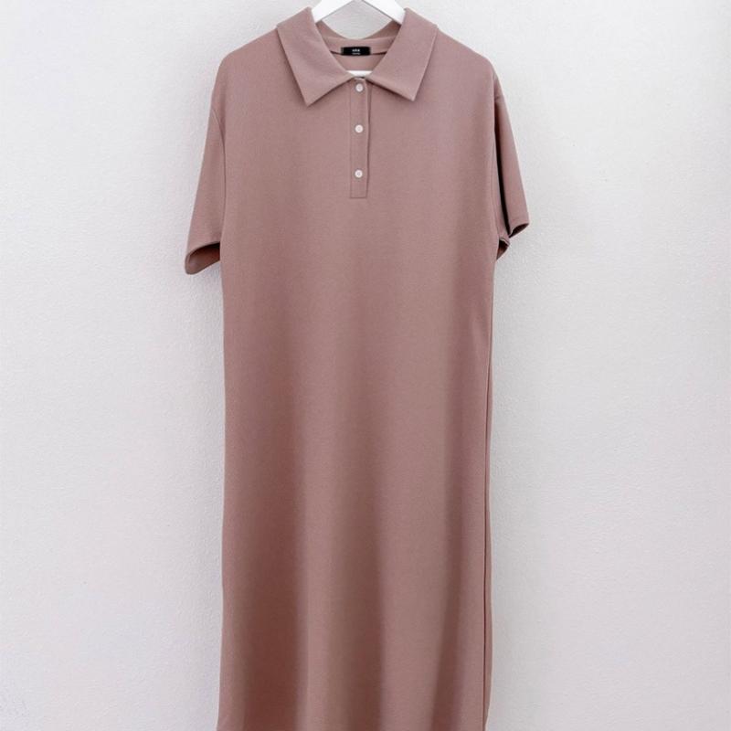 Shop Women BAsic CollAr Button Open A Line Dress nAvy ArA Wdr 3194