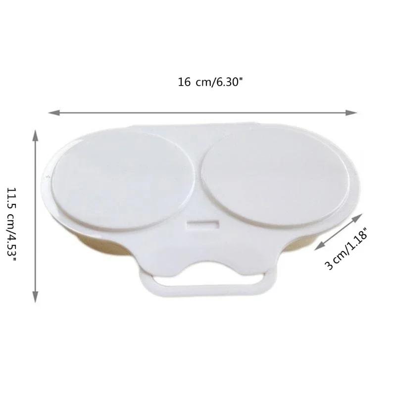 1pc Microwave Egg Maker with 2 Cavity Food Grades Plastic Microwave Cooking Eggs Steamer Kitchen Gadgets Fried Egg Tool