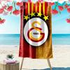 Пляжное полотенце Galatasaray S Print, Большое мягкое быстросохнущее полотенце для пляжа, кемпинга, плавания