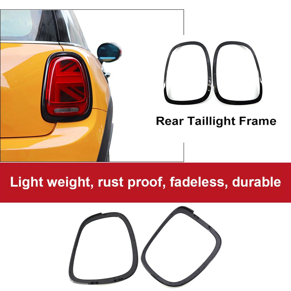 2 шт., накладка на рамку заднего фонаря автомобиля, декоративные наклейки, накладка на заднюю крышку фонаря автомобиля, внешние аксессуары для MINI F55 F56 F57