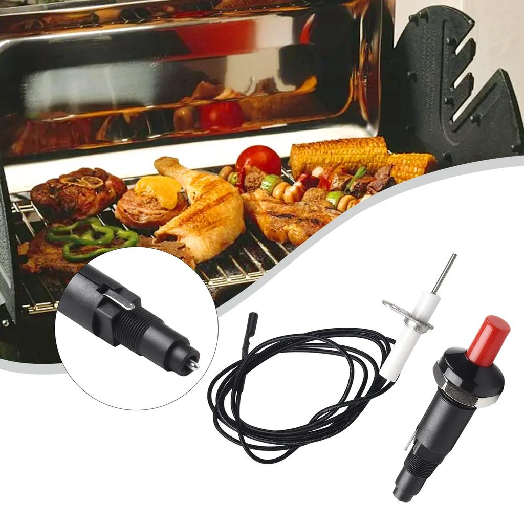 Push Button Piezo Ignitor With Cable Spark Ignition Kits With Cable Push Button Igniter For Gas Grill Cooking Eating BBQ Tools