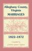 Книга Alleghany County, Virginia, Marriages, 1822-1872