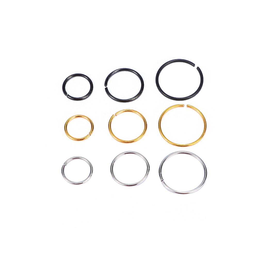 Surgical Steel Nose Studs Small Thin Lip Stus Hoop Ring Earring Body Piercing