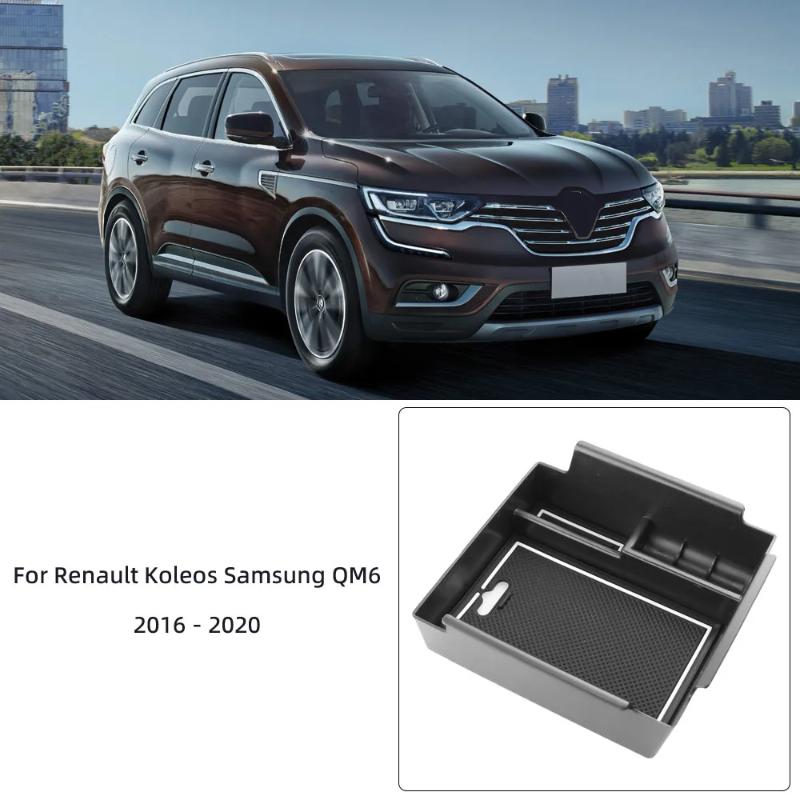 Center Console Organizer Tray Interior Accessories Armrest Storage Box for Renault Koleos Samsung QM6 2016 2017 2018 2019 2020
