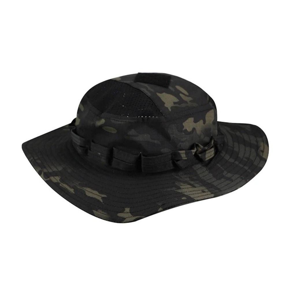 Large Brim Fisherman Hat Breathable Multicam Fishing Sun Cap Durable Bucket Benny Hats Hiking