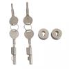 Display Case Keys Sliding Glass Door Lock Chrome Finish