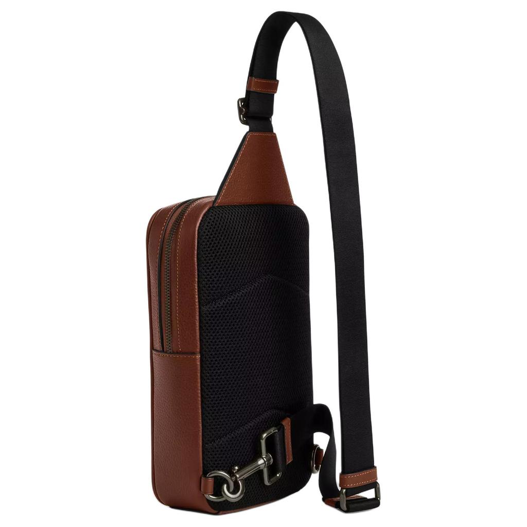 Coach Peanuts Sullivan 27 Pack Signature Patch Smooth Calfskin Chest Bag Large Men Chest Bag Brown CBI43-QBTAM
