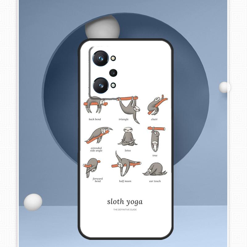 Sloth Cute Animal For Realme C55 C33 C30 C21Y 10 Pro Plus GT Neo 5 3 3T Case For OnePlus 11 10 Pro Nord 2 2T