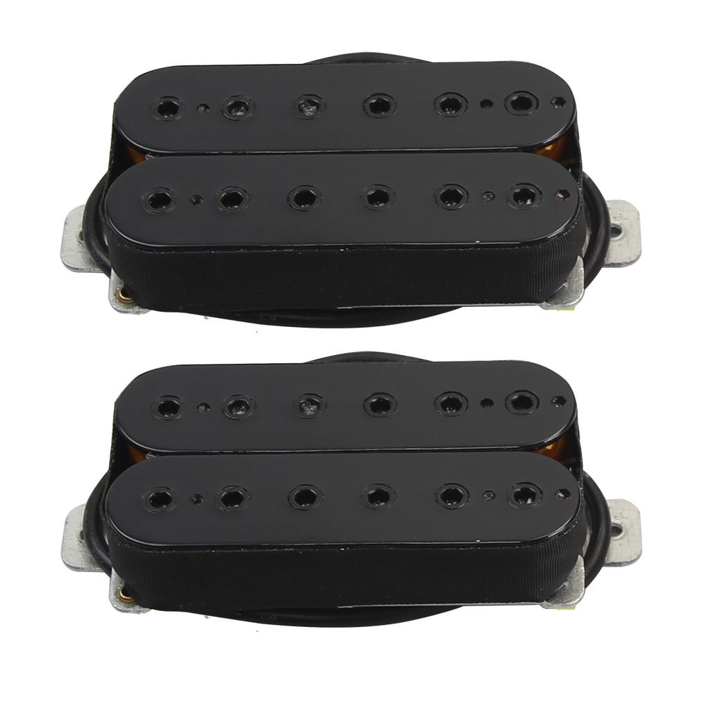 FLEOR Комплект звукоснимателей Humbucker для электрогитары, комплект для грифа и бриджа, керамический магнит, гитарные запчасти, Черный / Белый на выбор