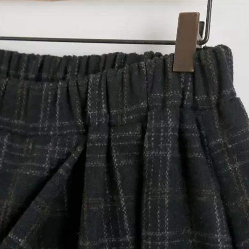 Брюки для женщин Длинные брюки Большого размера Утепленные Эластичные Универсальные Повседневные Широкие брюки Широкие брюки Твидовые брюки