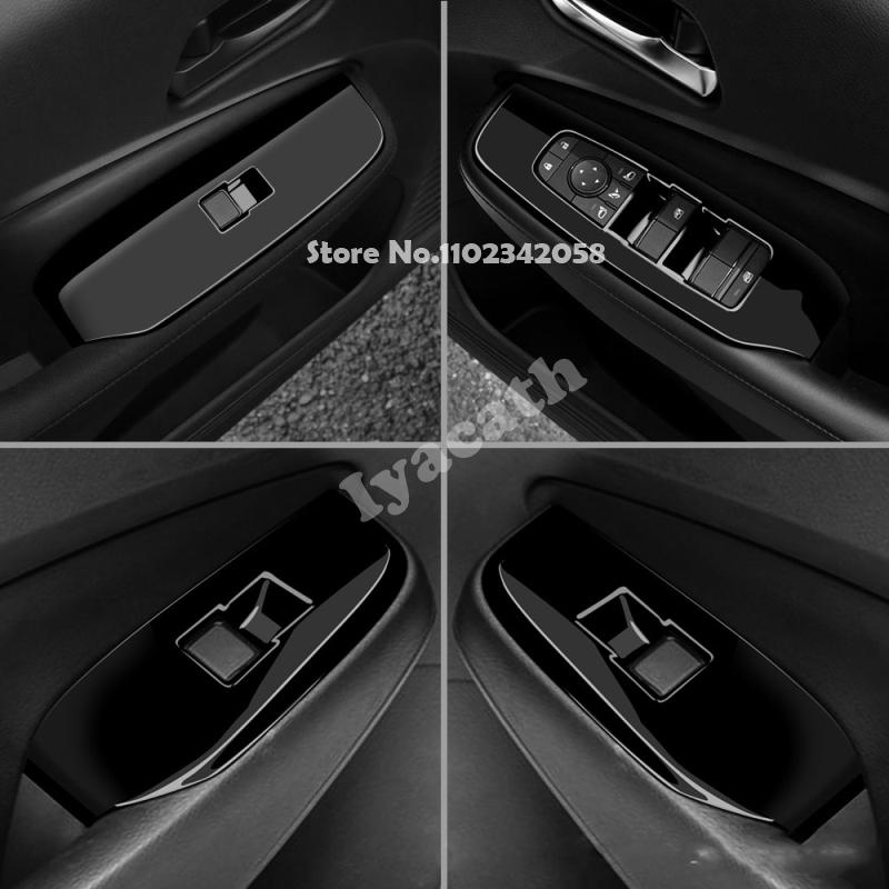 RHD For Nissan Note E13 ABS door armrest window lift button switch cover glass control panle trim accessoires