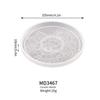 Mandala Pattern Round Resin Coaster Silicone Mold Set for DIY Epoxy and Plaster