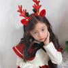Horn Plush Funny Mushroom Elk Antler Christmas Headbands Korean Style Hairbands Women Hair Hoops