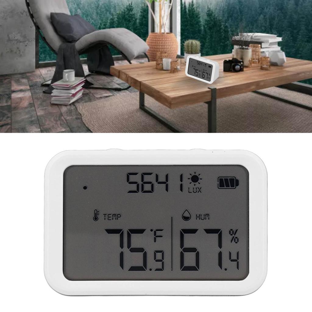 WiFi умный термометр гигрометр беспроводной датчик температуры и влажности для помещений с силой света De