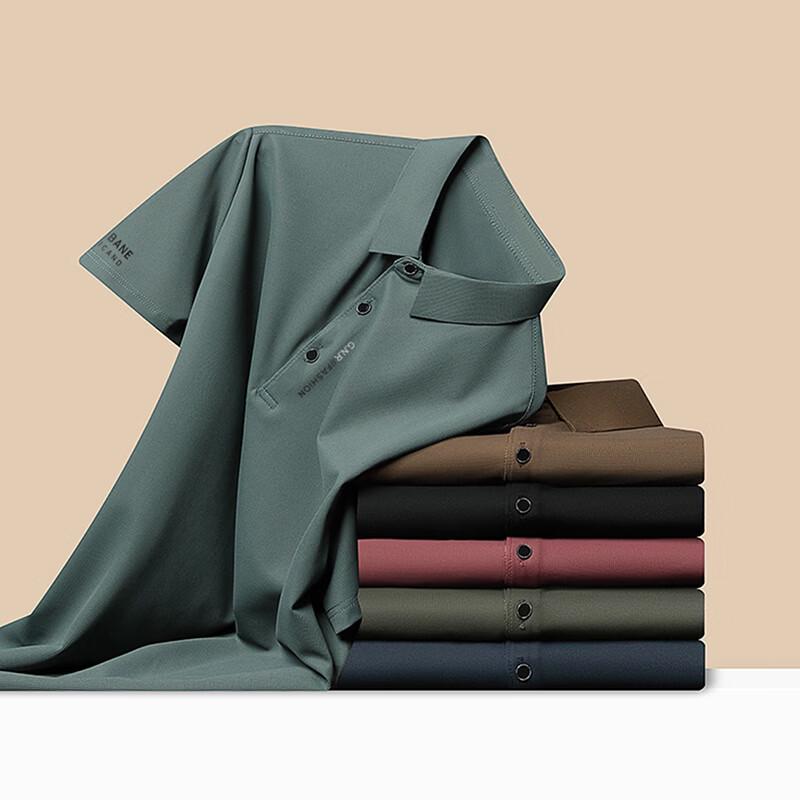 Pierre Cardin Мужская летняя рубашка-поло с коротким рукавом из ледяного шелка