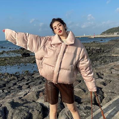 Женская зимняя свободная тонкая толстая пуховая куртка с хлопчатобумажной подкладкой, короткое пальто, куртка