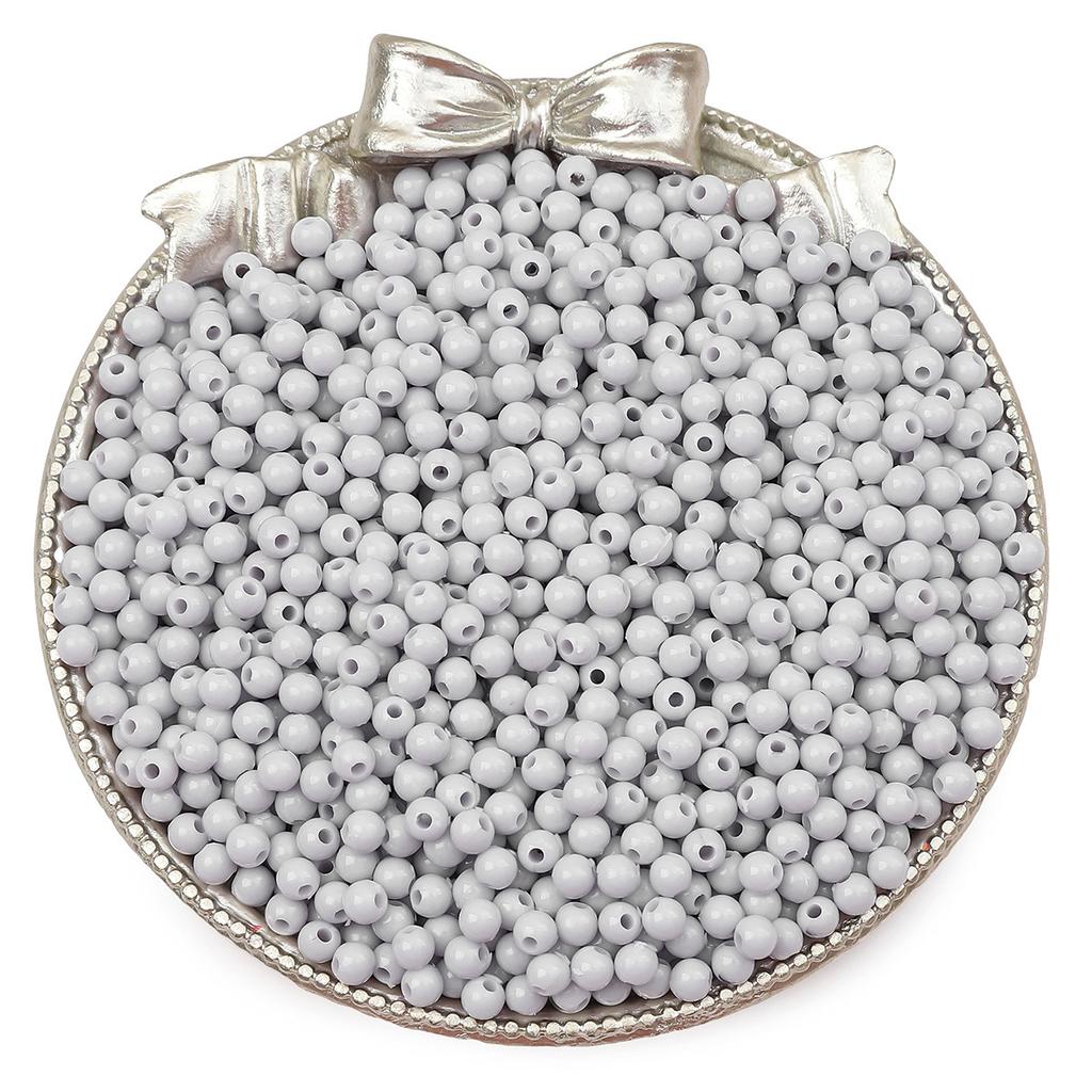 Бусины для браслета ручной работы 3/4 мм акриловые однотонные круглые бусины бусины ручная работа бусины для браслета россыпью бусины ювелирные аксессуары