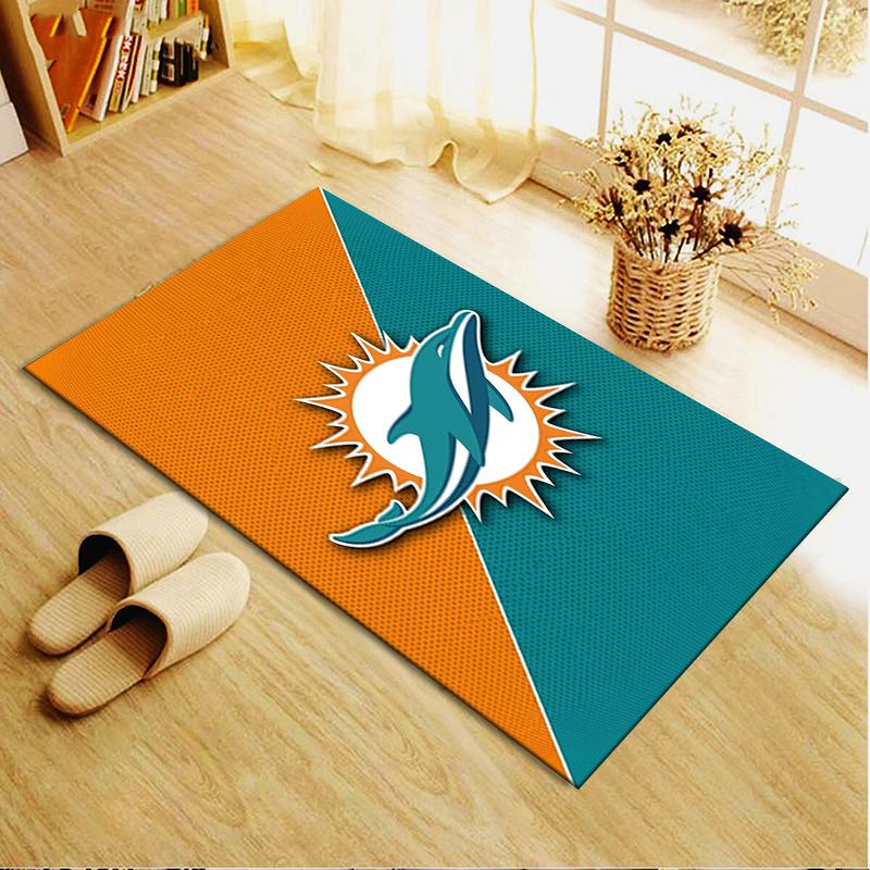 Miami Dolphins Carpet Rug For Living Room Bedroom Home Sofa Decorationkids Play Nonslip Floor Mat