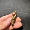 Metal Crafts Brass Guanyin Bergamot Pendant Brass Hand Enlightenment Key Pendant