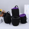 Camera Lens Cover Neoprene Lens Bag Waterproof Soft Camera Lens Pouch Shockproof Camera Lens Bag For Most Digital Slr Camera