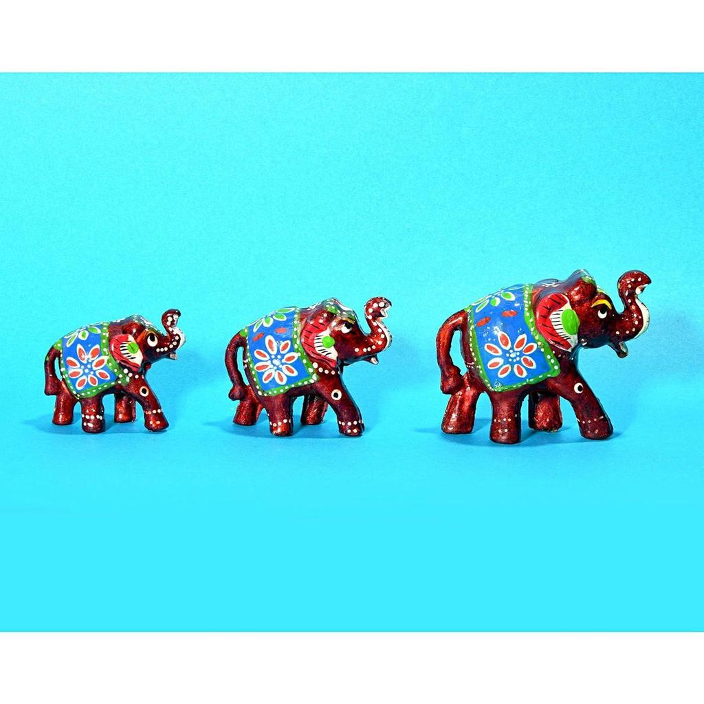 Сделанная вручную статуэтка слона из папье-маше, традиционная статуэтка слона ручной работы, идолы для домашнего декора, статуэтка