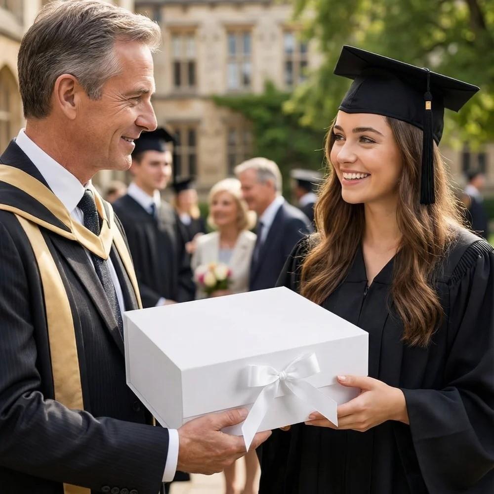 Большая пустая коробка с откидной крышкой Упаковочная коробка Роскошная подарочная коробка с лентой Вечеринка День святого Валентина